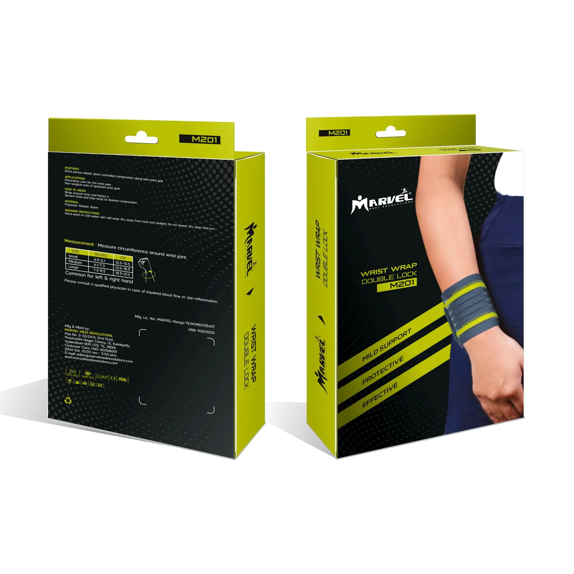 Wrist Wrap Double Lock 