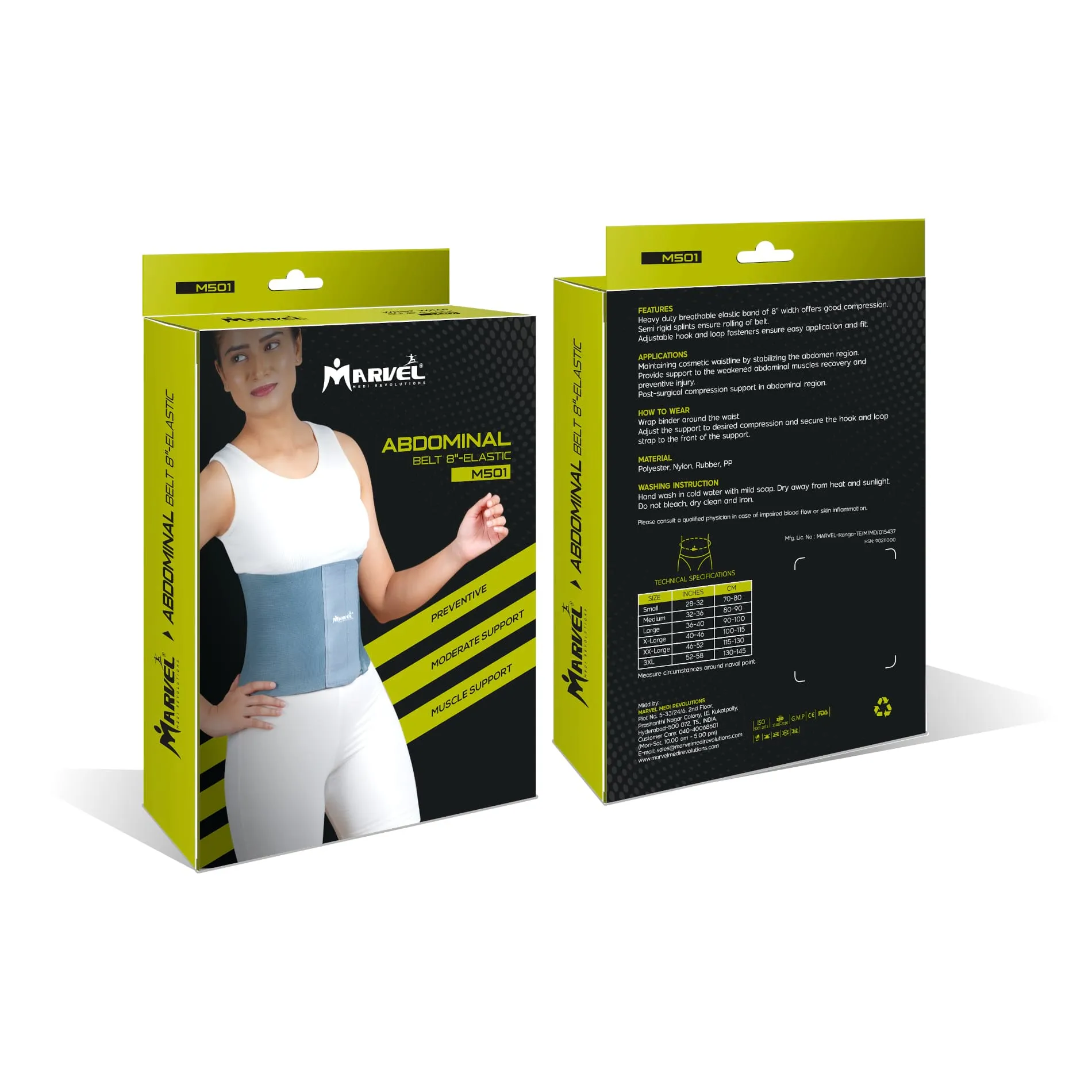 Abdominal Belt 8' Elastic