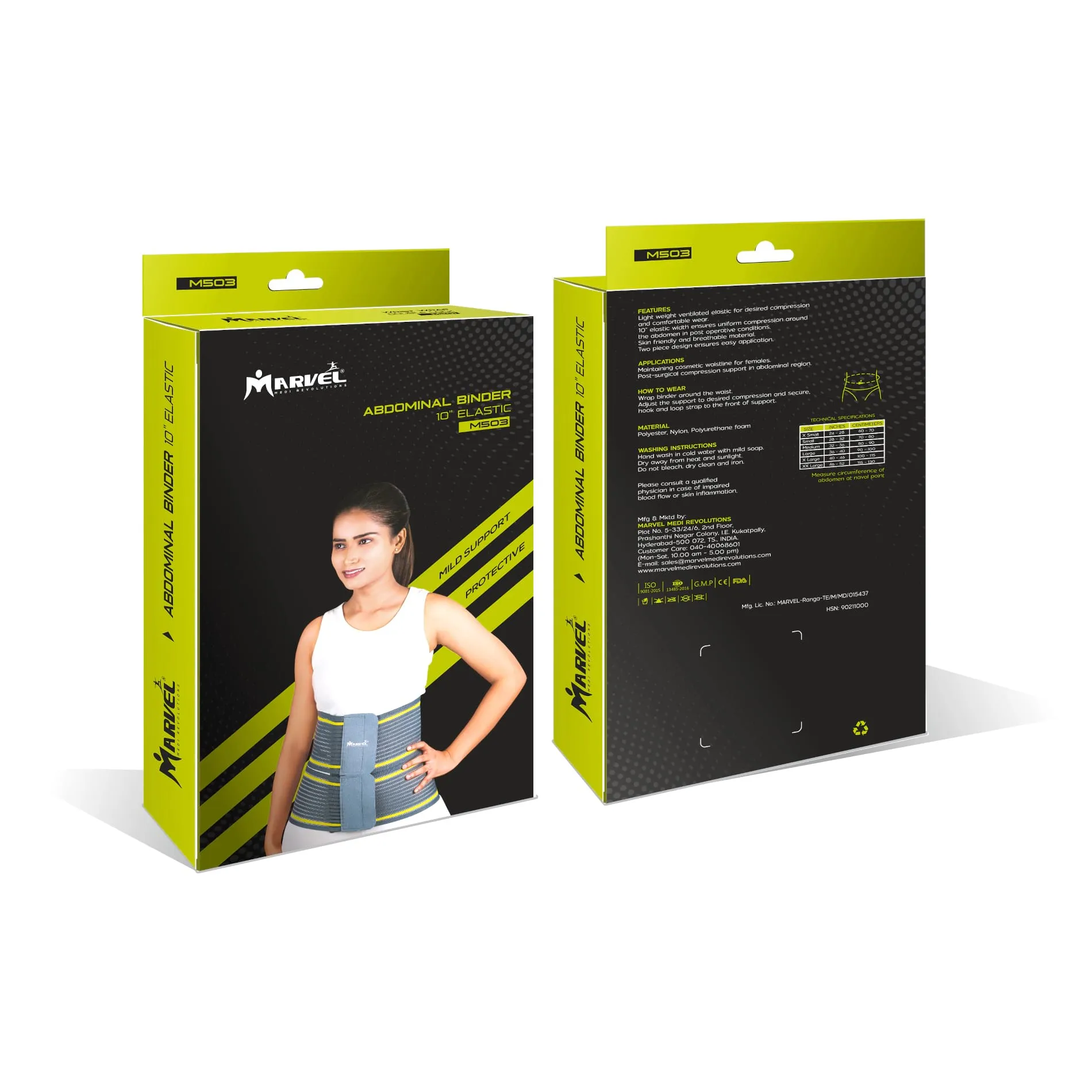 Abdominal Binder 10' Elastic