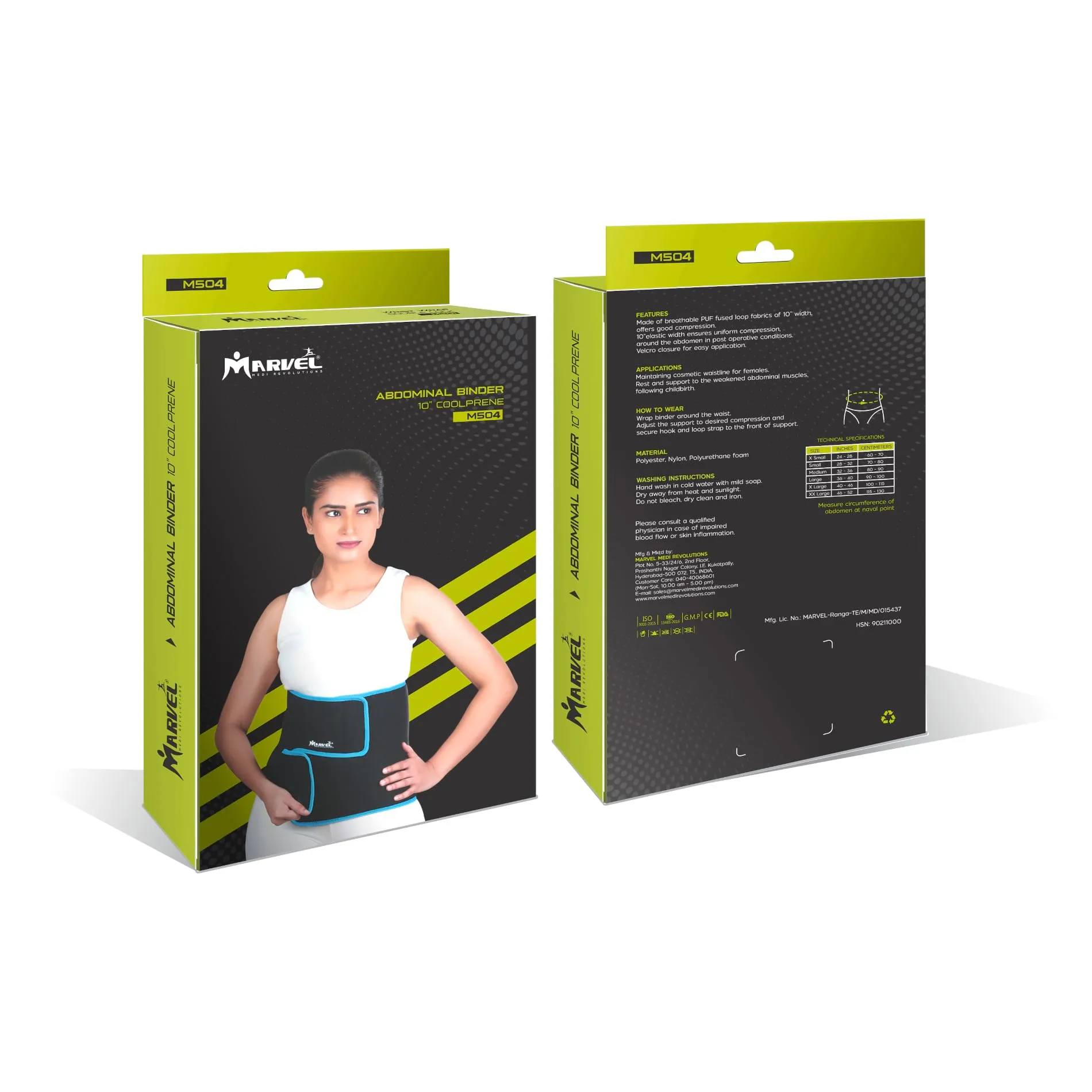 Abdominal Binder 10' Coolprene