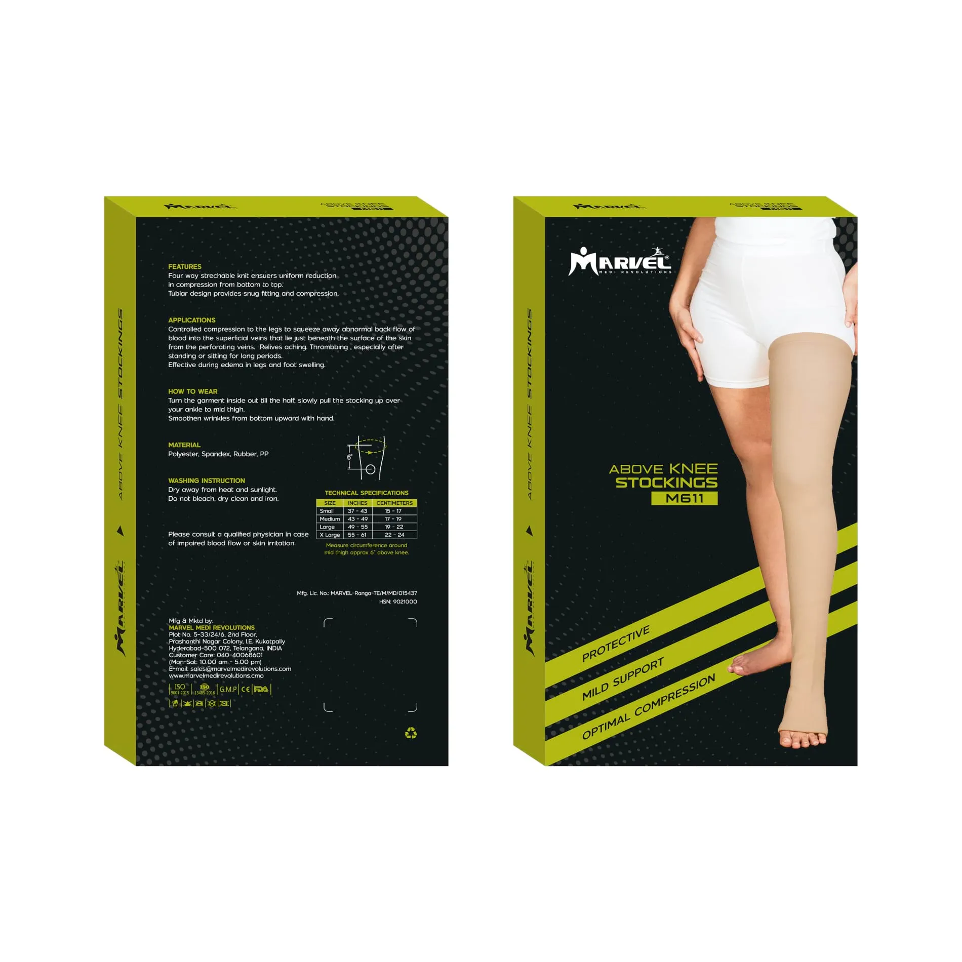 Tubular Above Knee Stocking