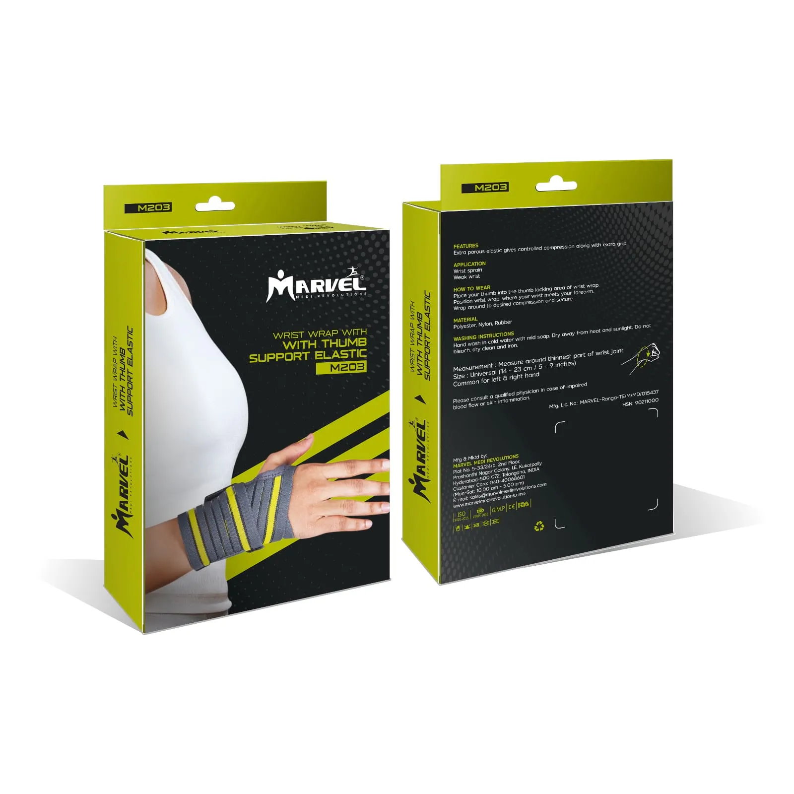 Wrist Wrap - Thumb Support Elastic