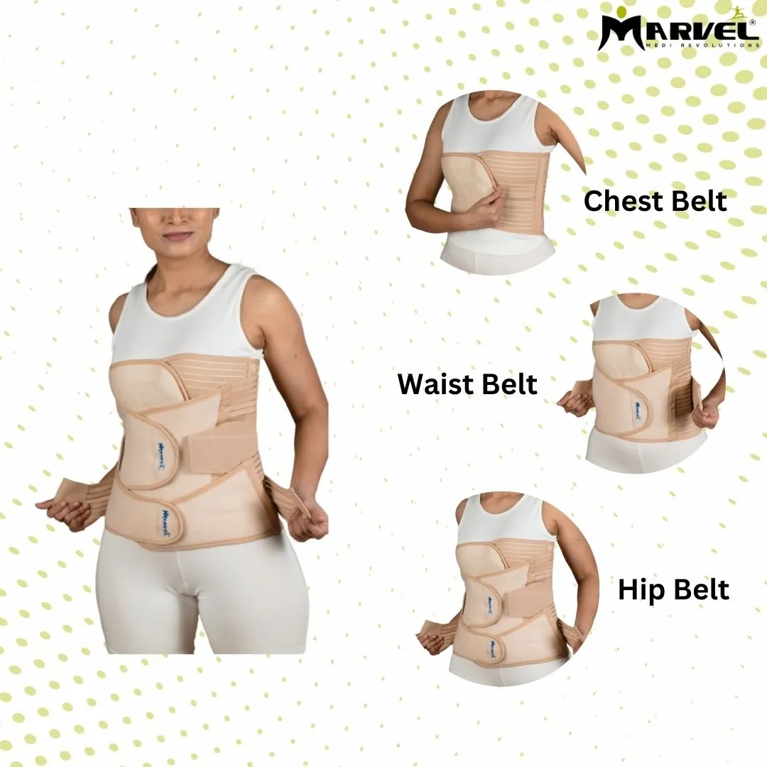 3 In 1 Postnatal Recovery Belt (Belly + Waist + Pelvis Belt)